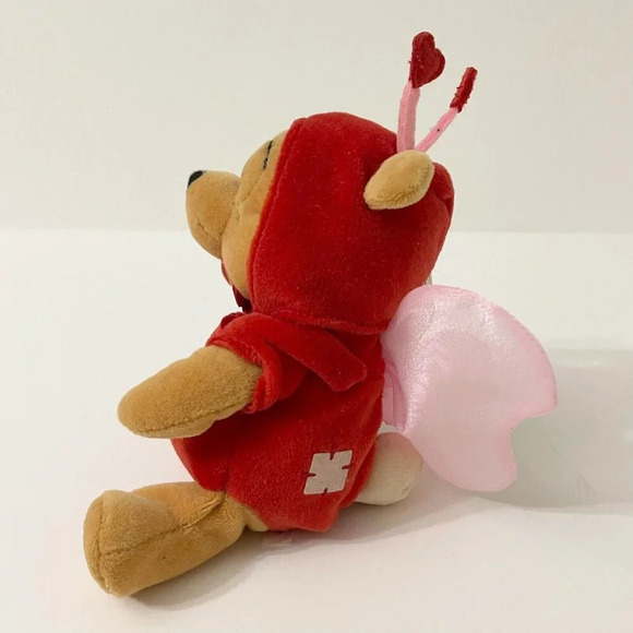 Disney Firefly Love Bug Winnie the Pooh Mini Bean Bag 8 Inch Plush - Picture 7 of 15